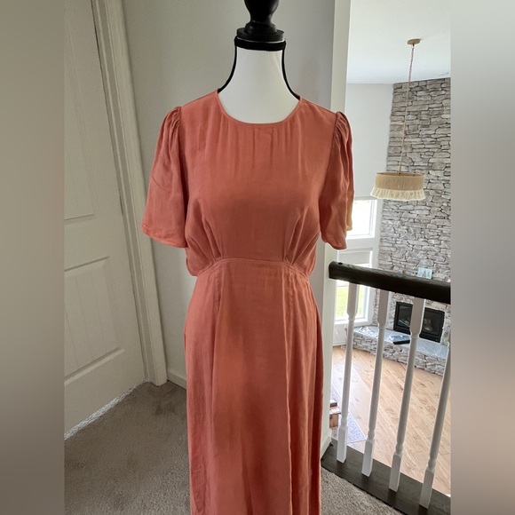 Zara Back Open Midi Dress - Picture 4 of 8